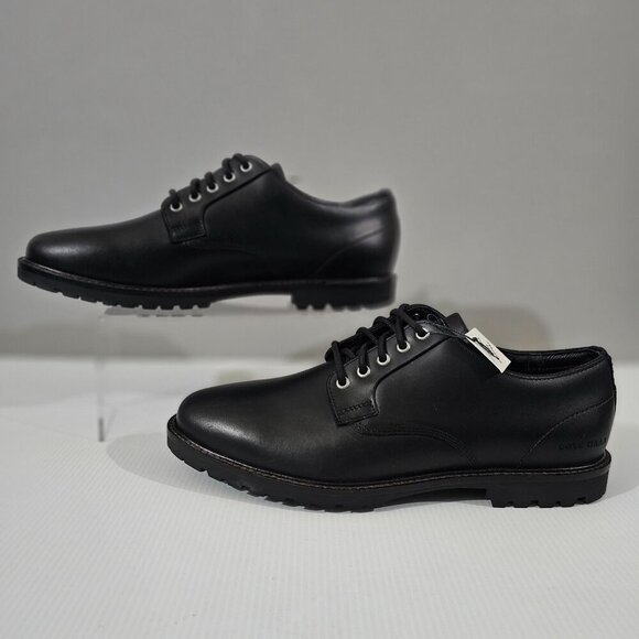 NEW Cole Haan Midland Oxford PlainToe Black Leather Water Resistant Mens Size 9 - Picture 2 of 14